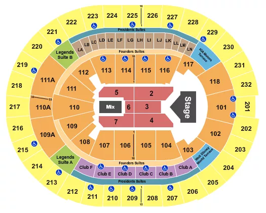 seating chart for Kia Center - Jelly Roll - eventticketscenter.com