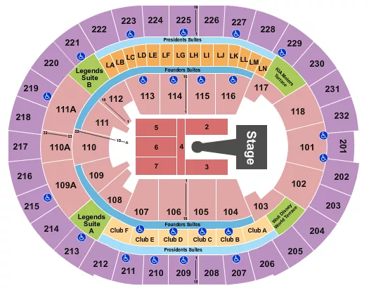 seating chart for Amway Center - Romeo Santos - eventticketscenter.com