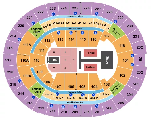 seating chart for Kia Center - Tate McRae - eventticketscenter.com