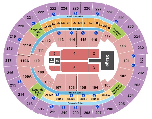 seating chart for Amway Center - Thomas Rhett-2 - eventticketscenter.com