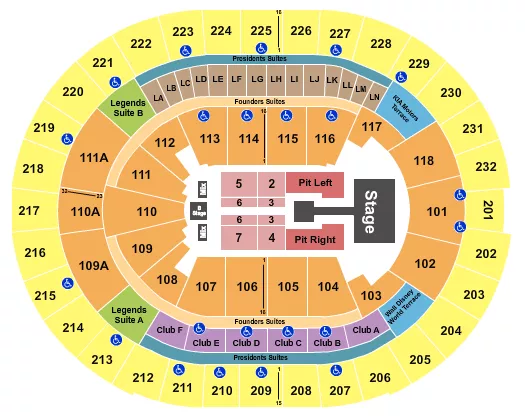 seating chart for Kia Center - Sombr - eventticketscenter.com