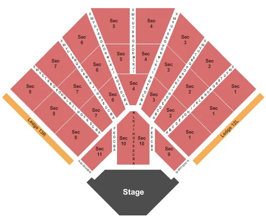 seating chart for Anderson Music Hall - End Stage - eventticketscenter.com