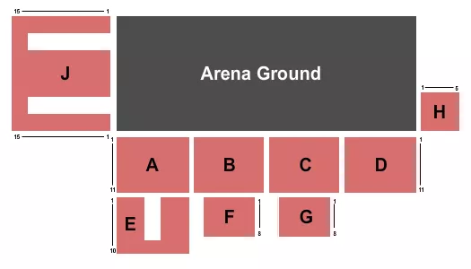 seating chart for Andy Ballard Arena - Rodeo - eventticketscenter.com