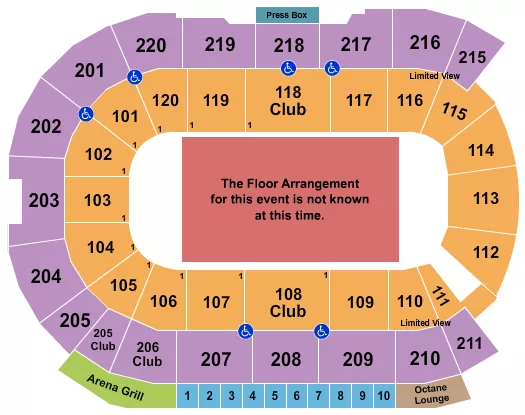 seating chart for Angel of the Winds Arena - Generic Floor - eventticketscenter.com