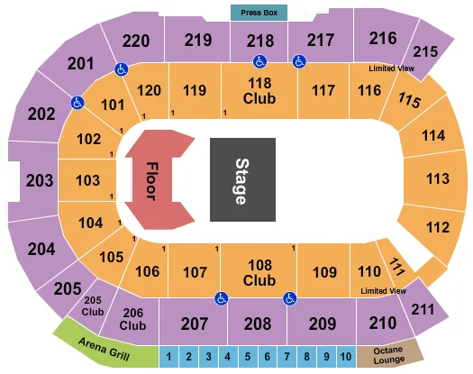 seating chart for Angel of the Winds Arena - Paw Patrol - eventticketscenter.com