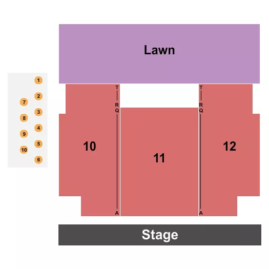 seating chart for Annette Strauss Square - Endstage VIP Tables - eventticketscenter.com