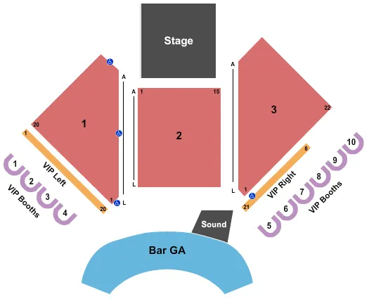 seating chart for Anthem - Hard Rock Hotel & Casino - Endstage 2 - eventticketscenter.com