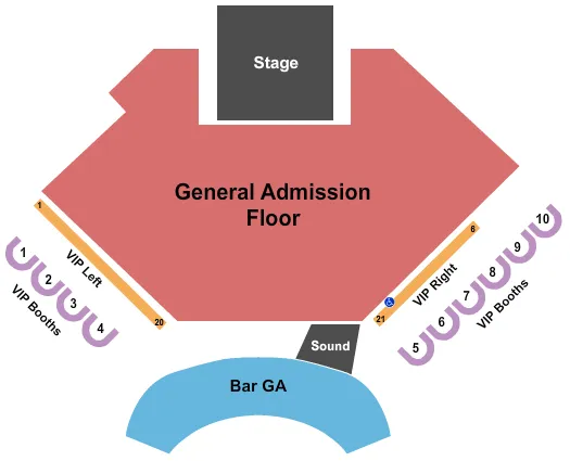 seating chart for Anthem - Hard Rock Hotel & Casino - Endstage GA - eventticketscenter.com