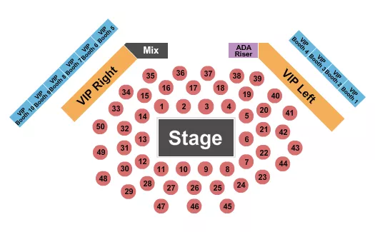 seating chart for Anthem - Hard Rock Hotel & Casino - Tables - eventticketscenter.com