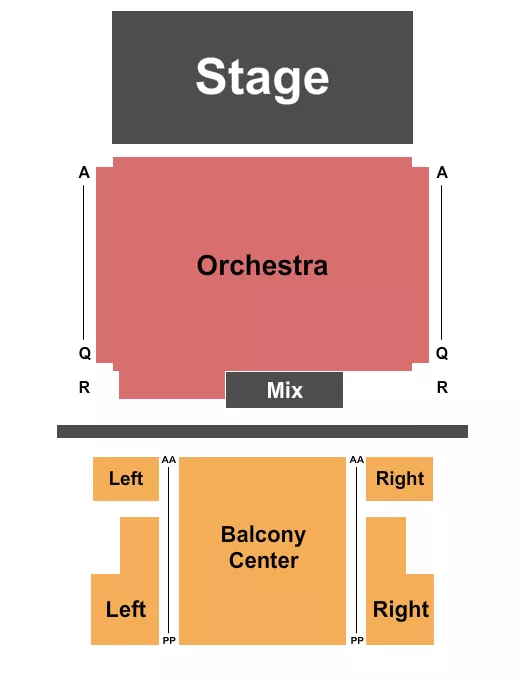 seating chart for Appalachian Theatre of the High Country - Endstage - eventticketscenter.com