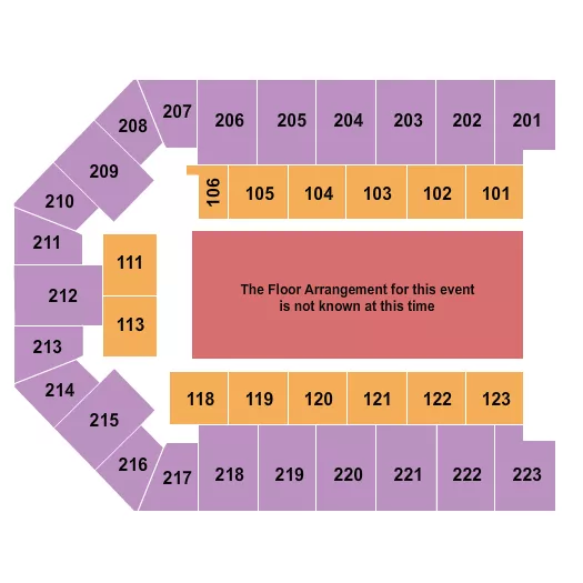 seating chart for Appalachian Wireless Arena - Generic Floor - eventticketscenter.com