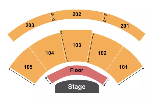 seating chart for Arbogast Performing Arts Center - End Stage - eventticketscenter.com