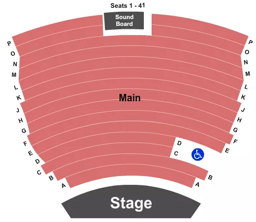 seating chart for Arden Theatre - End Stage - eventticketscenter.com