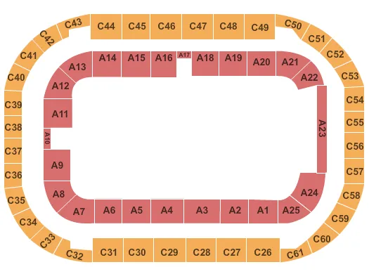 seating chart for Arena At Ford Idaho Center - Open Floor - eventticketscenter.com