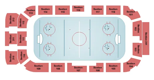 Hockey Seating Map