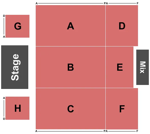 seating chart for Aria Ballroom At MGM Springfield - Endstage-3 - eventticketscenter.com