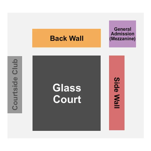 seating chart for Arlen Specter US Squash Center - Squash 3 - eventticketscenter.com