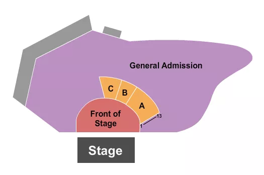 seating chart for Artpark Amphitheatre - GA Bowl 3 - eventticketscenter.com