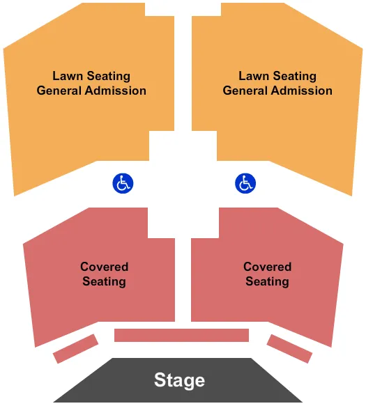 seating chart for Arvada Center Outdoor Amphitheater - Endstage GA - eventticketscenter.com