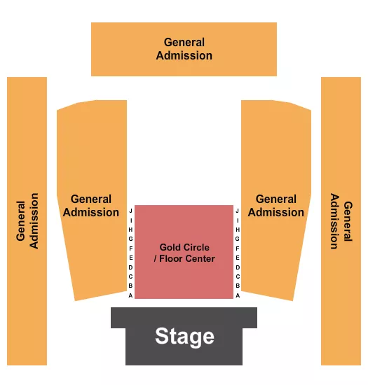 seating chart for Asbury Hall at Babeville - GC Reserved & GA 2 - eventticketscenter.com