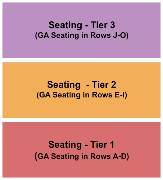 seating chart for Assembly Kingston - GA Seating by Tier - eventticketscenter.com