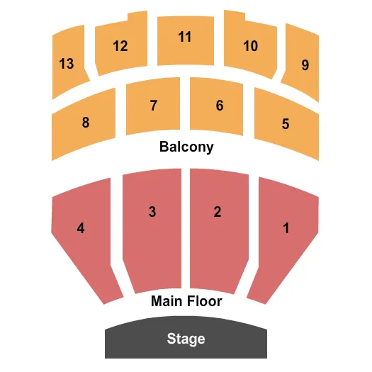 seating chart for Athenaeum Theatre - IL - End Stage - eventticketscenter.com