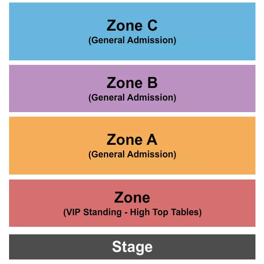 seating chart for Atlanta Eagles Arena - GA Zones - eventticketscenter.com