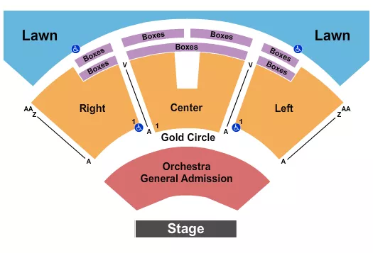 seating chart for Portsmouth Pavilion - Endstage GA Orch - eventticketscenter.com