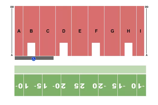 seating chart for Atrium Stadium - DCI - eventticketscenter.com