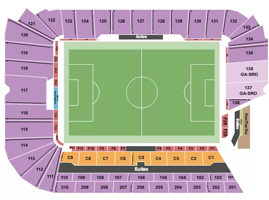 seating chart for Audi Field - Soccer2 - eventticketscenter.com