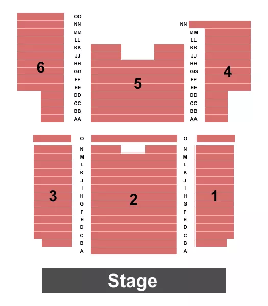 seating chart for Augusta Historic Theatre & Arts Council - Endstage 2 - eventticketscenter.com