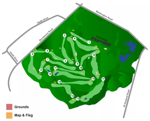 2017 Masters Seating Chart at Augusta National Golf Club. The chart shows the main floor/stage with seating options surrounding it, which are color coded