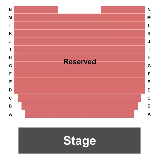 seating chart for Austin Allyn Theatre at Redhouse Arts Center - Endstage 2 - eventticketscenter.com