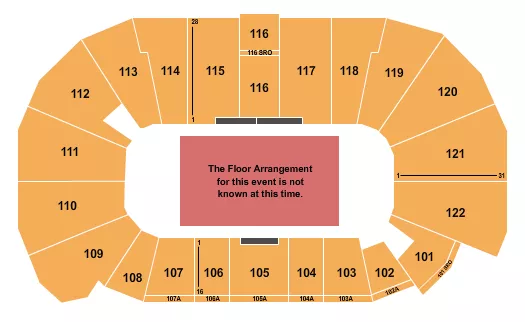 seating chart for Avenir Centre - Generic Floor - eventticketscenter.com