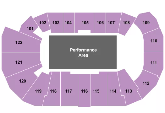 seating chart for Avenir Centre - Performance Area - eventticketscenter.com