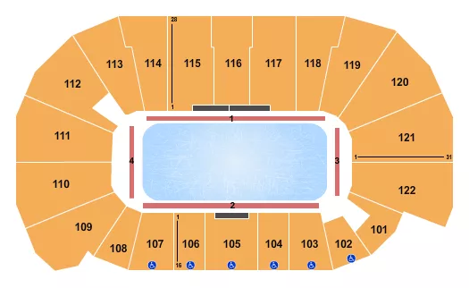 seating chart for Avenir Centre - Stars On Ice 2 - eventticketscenter.com
