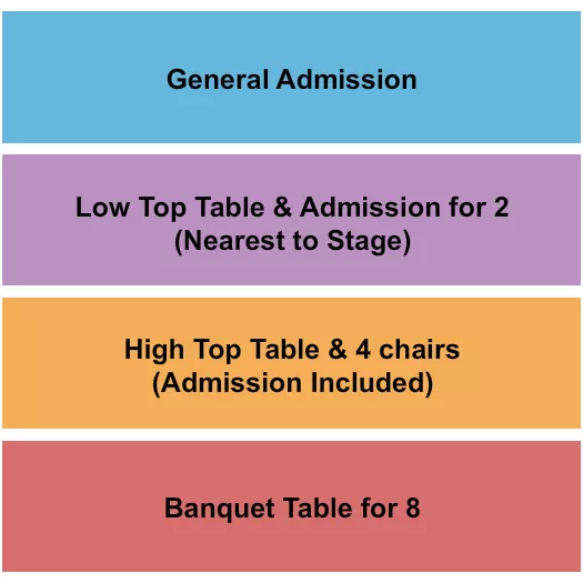 seating chart for Avenue 912 Event Center - GA / Tables / Banquet - eventticketscenter.com