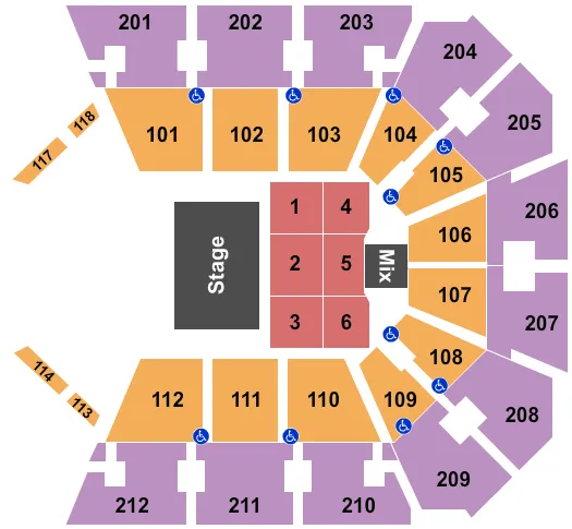 seating chart for Truist Arena - Gary Allan - eventticketscenter.com