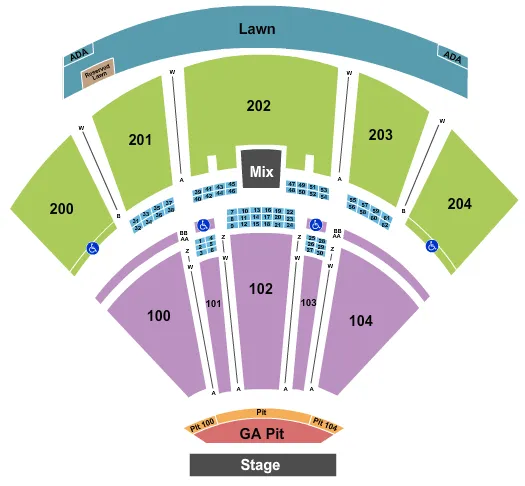 seating chart for Freedom Mortgage Pavilion - Alice in Chains - eventticketscenter.com