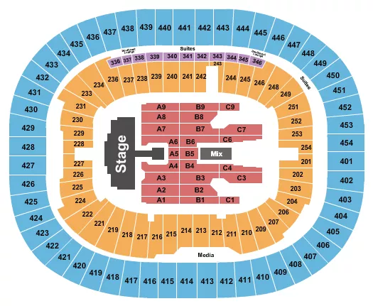 seating chart for BC Place Stadium - Diljit Dosanjh - eventticketscenter.com