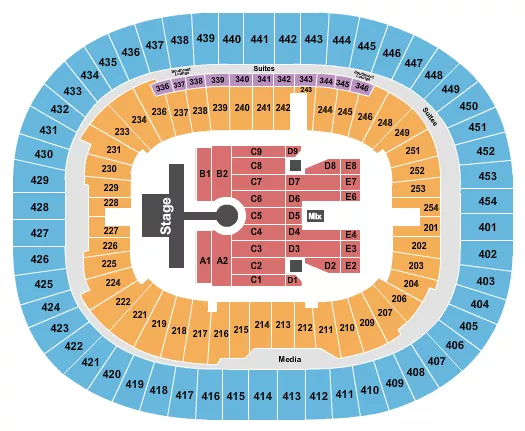 seating chart for BC Place Stadium - Diljit Dosanjh - eventticketscenter.com