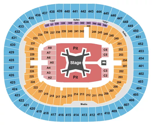 seating chart for BC Place Stadium - Luke Combs - eventticketscenter.com