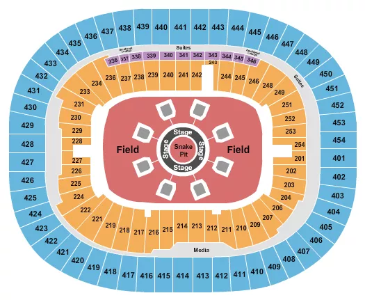 seating chart for BC Place Stadium - Metallica - eventticketscenter.com