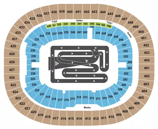 seating chart for BC Place Stadium - Motorcycle Racing - eventticketscenter.com