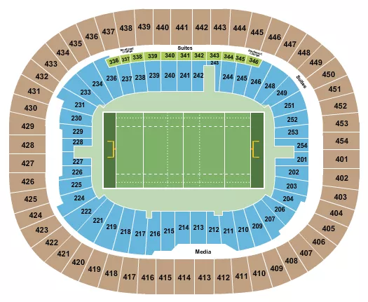 seating chart for BC Place Stadium - Rugby 2 - eventticketscenter.com