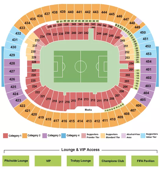 seating chart for BC Place Stadium - Soccer WC Category 2 - eventticketscenter.com
