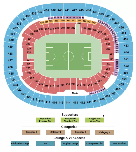 seating chart for BC Place Stadium - Soccer WC Category 3 - eventticketscenter.com