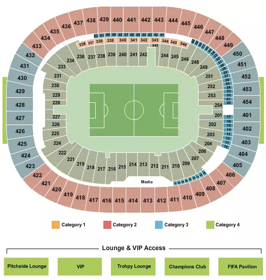 seating chart for BC Place Stadium - Soccer WC Category - eventticketscenter.com