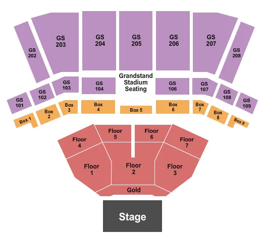 seating chart for BECU Live at Northern Quest Resort & Casino - Endstage Pit 2 - eventticketscenter.com