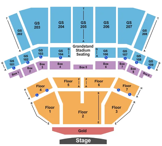 seating chart for BECU Live at Northern Quest Resort & Casino - Endstage Pit - eventticketscenter.com